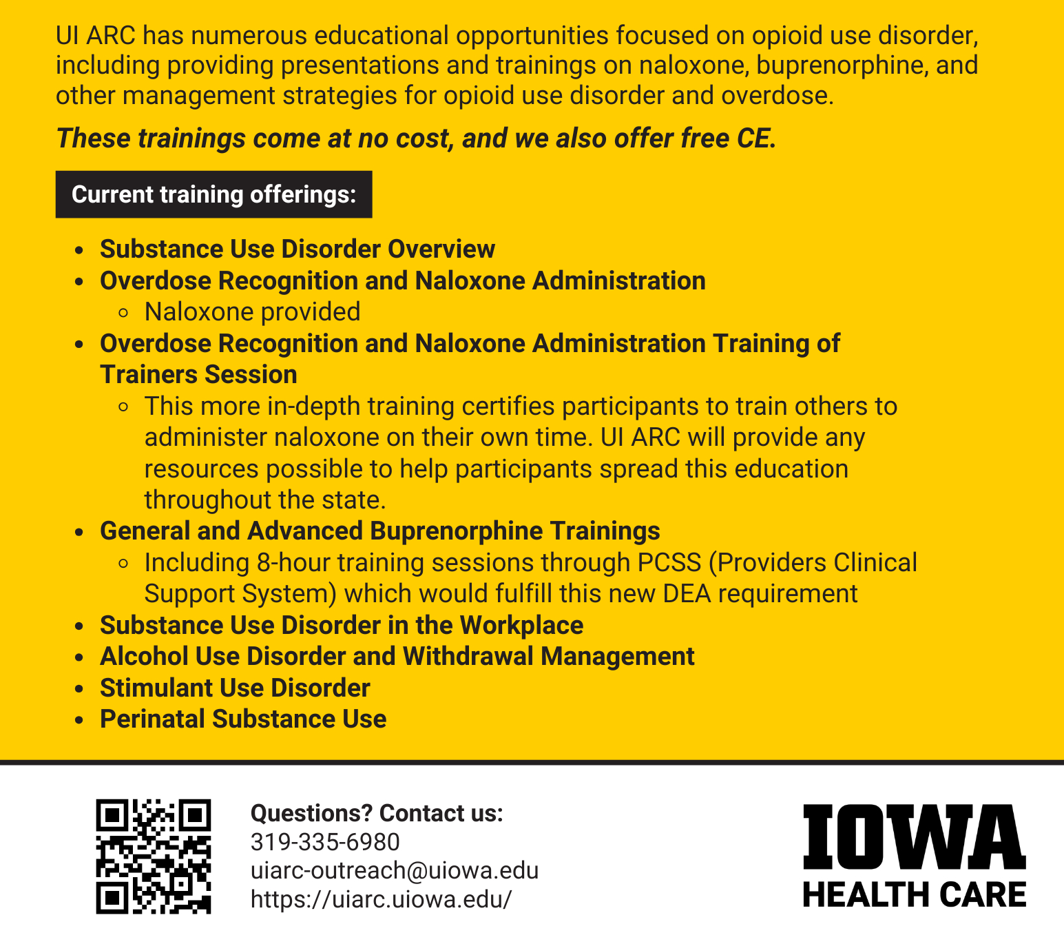 Trainings Flyer